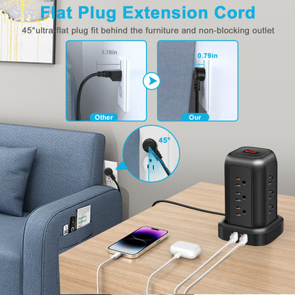 ZOYIU 12in1  American Travel Power Strip