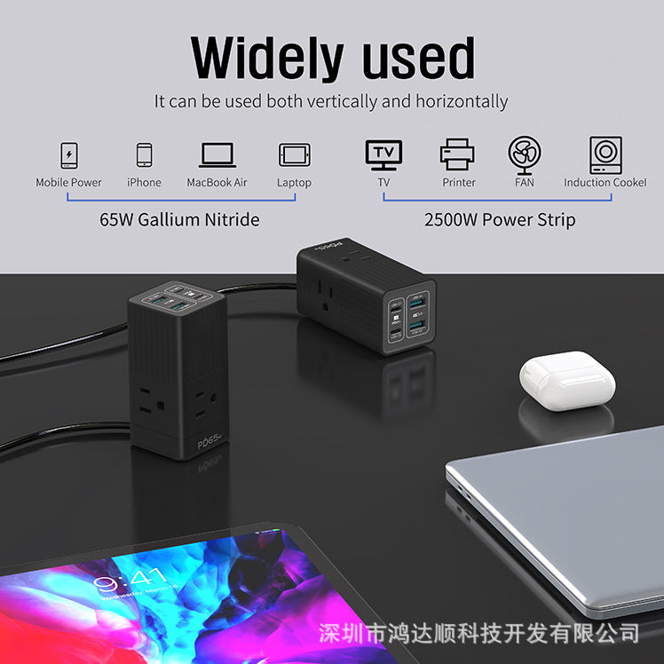 ZOYIU 7in1 GAN 65W Power Strip