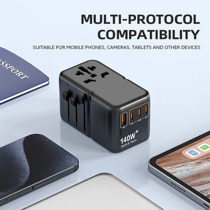 ZOYIU 5in1 140W Multiple travel Power Adapter