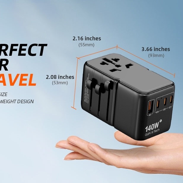 ZOYIU 5in1 140W Multiple travel Power Adapter