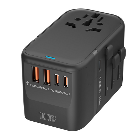 ZOYIU 6in1 Max 100W Multiple travel Power Adapter