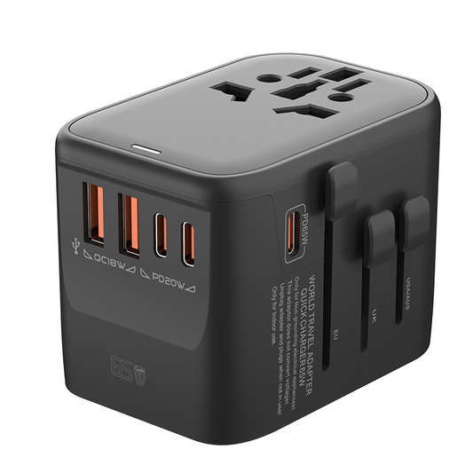 ZOYIU 6in1 Max 65W Multiple travel Power Adapter