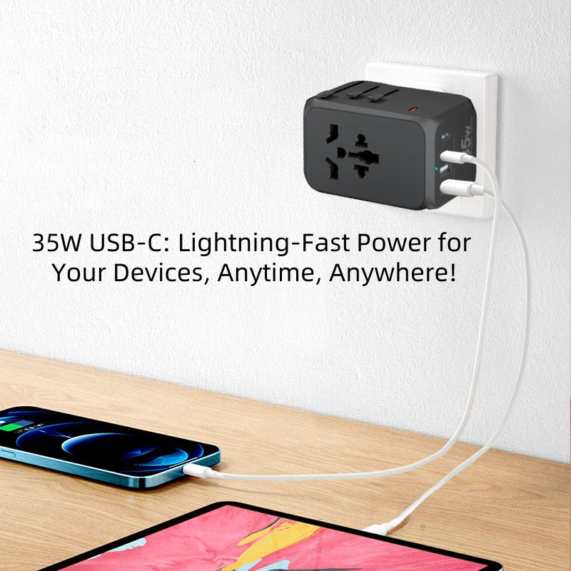 ZOYIU 6in1 Max 35W Multiple travel Power Adapter