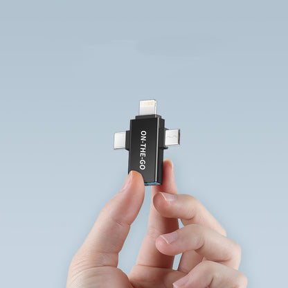 ZOYIU 3in1 Micro B+Iphone lightning+Type C Adapter