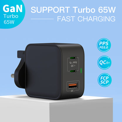 ZOYIU 3in1 65W GaN Wall Charger