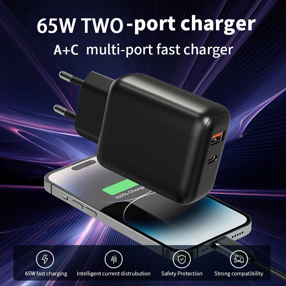 ZOYIU 2in1 65W GaN Wall Charger