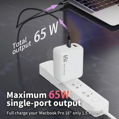 ZOYIU 2in1 65W GaN Wall Charger